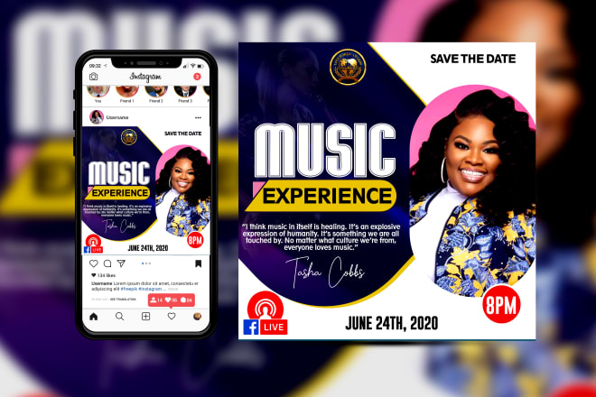 I will create outstanding online church flyer or event flyer design