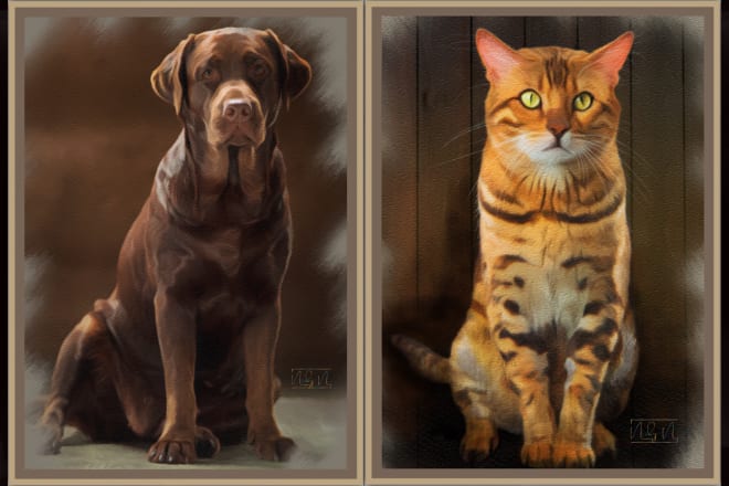 I will create pastel portrait from your pet for gift