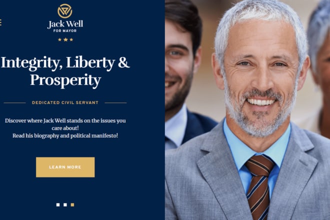 I will create political campaign website in wordpress