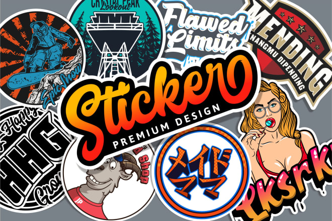 I will create premium sticker badge design for label or merchandise
