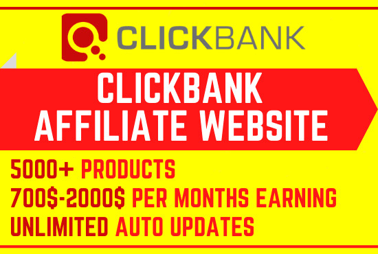 I will create profitable autopilot clickbank affiliate website for you