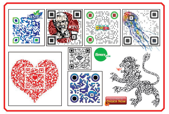 I will create qr code design with logo in 1 hour