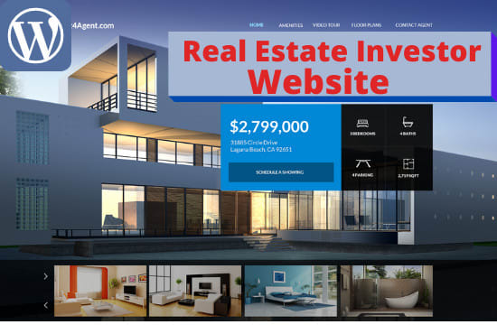 I will create real estate investor website