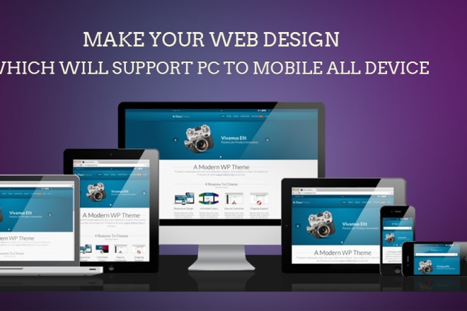I will create responsive stunning web page design