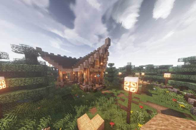 I will create rustic and medieval buildings and worlds