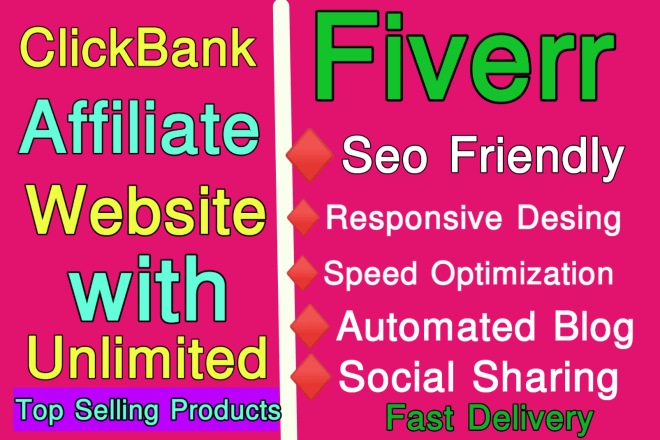 I will create secure clickbank affiliate website and blog