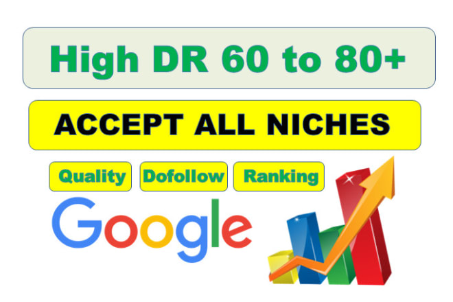 I will create SEO link building in high DR 60 plus sites