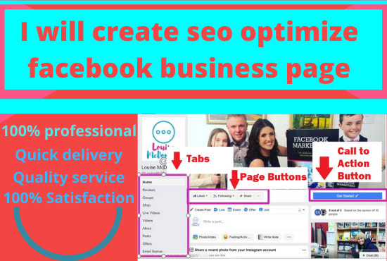 I will create seo optimize facebook business page