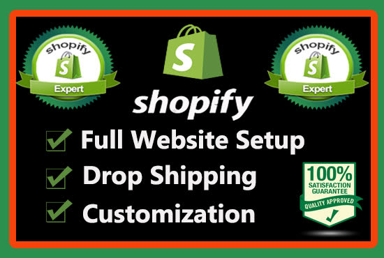 I will create shopify dropshipping store, print on demand, and single product store