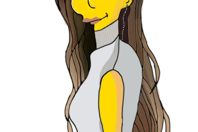 I will create simpsons style portraits of you