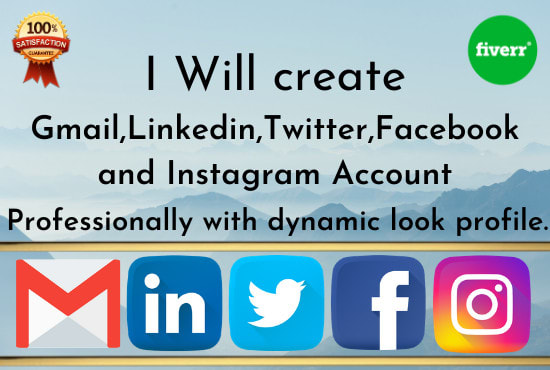 I will create social media account and fix the problem of your account