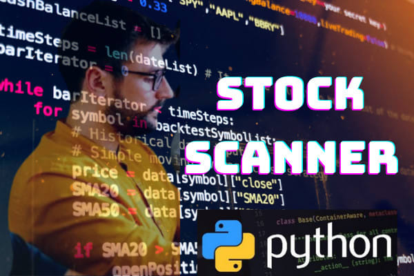 I will create stock scanner using python for nasdaq nyse for buy sell
