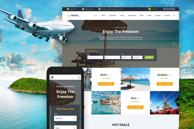 I will create travel and hotel booking affiliate website