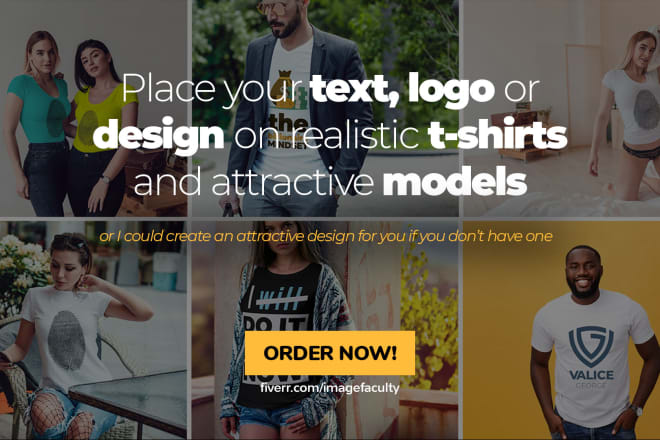 I will create tshirt mockups for your logo, design, or online store