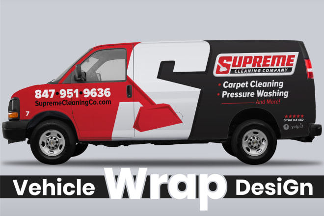 I will create unique professional car wrap, van wrap, truck wrap