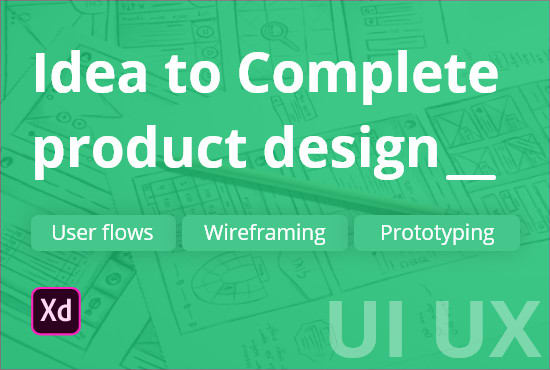 I will create user flows, wireframe mockups, interactive prototyping from your idea