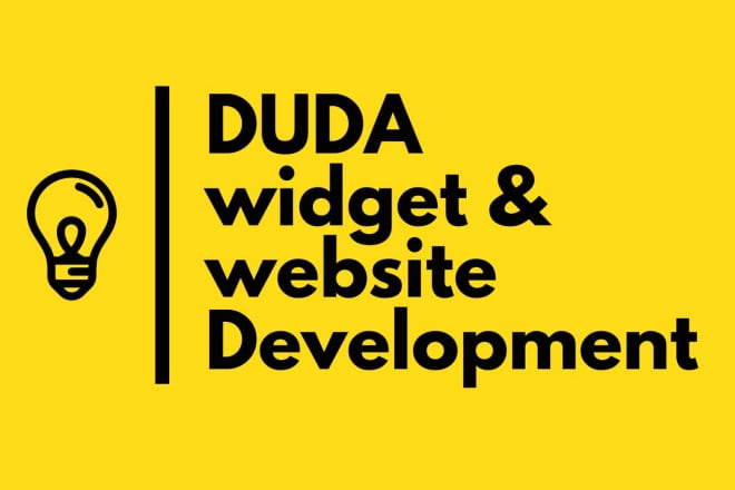 I will create website and custom widget on duda