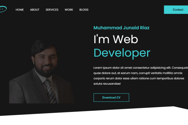I will create website using javascript, react, html CSS bootstrap material UI