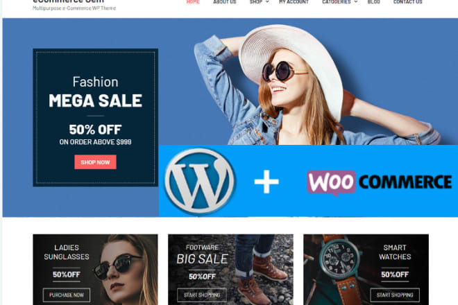 I will create wordpress ecommerce website