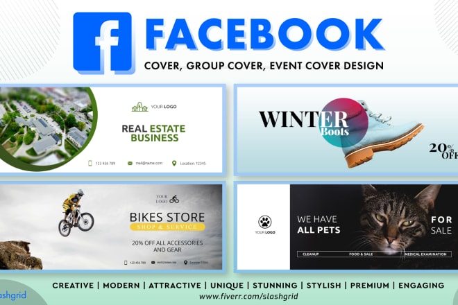 I will create your facebook cover, group and event photo design