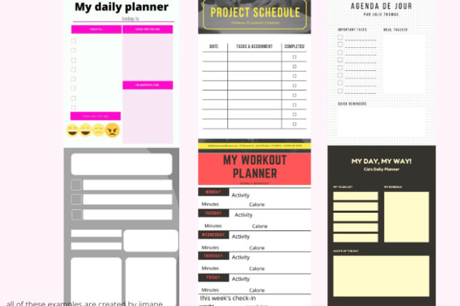 I will create your own planner, calendar, journal,