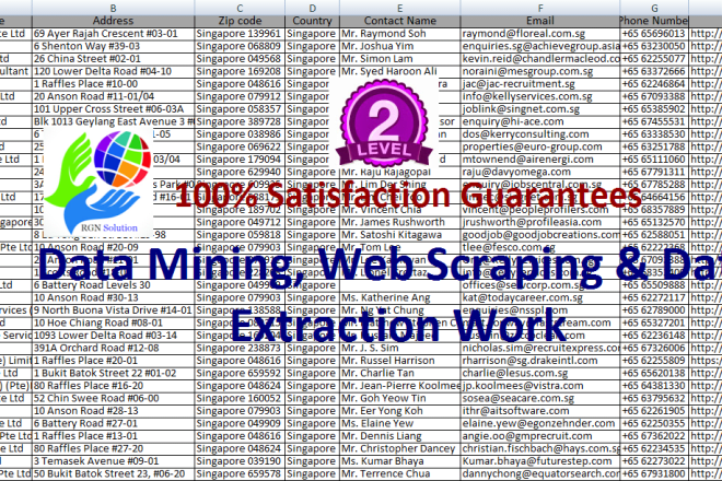 I will data Mining, web scraping, data extraction services