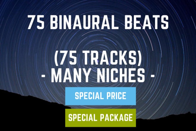 I will deliver a big package with binaural beats music for youtube relax nature sounds