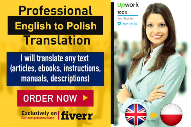 I will deliver a perfect english to polish translation in 24h