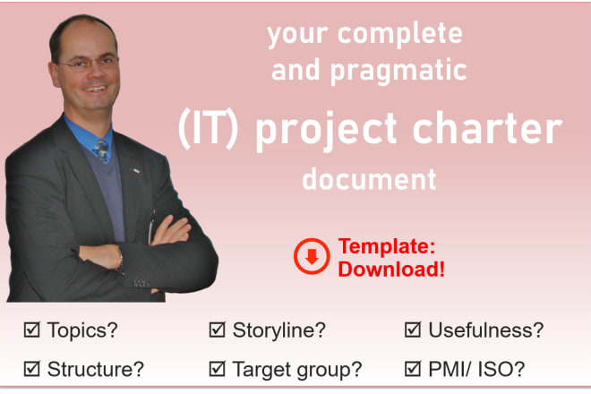 I will deliver a proper IT project charter document template for your project