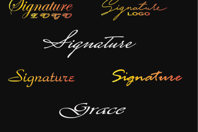 I will design 2 luxury marvelous modern signature logo