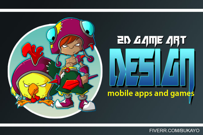 I will design 2d game art for mobile apps and games