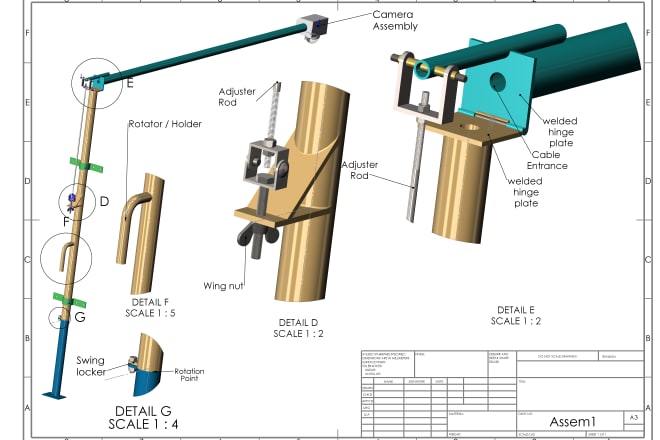 I will design 3d cad from your drawing, sketch, idea, image with solidworks