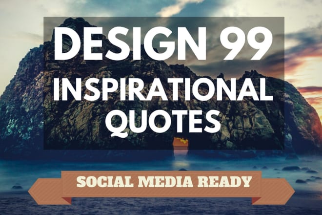 I will design 99 social media quotes with your logo