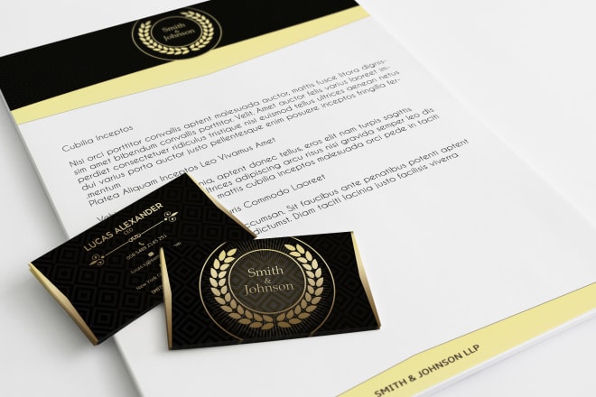 I will design a beautiful business card, typography logo and letterhead