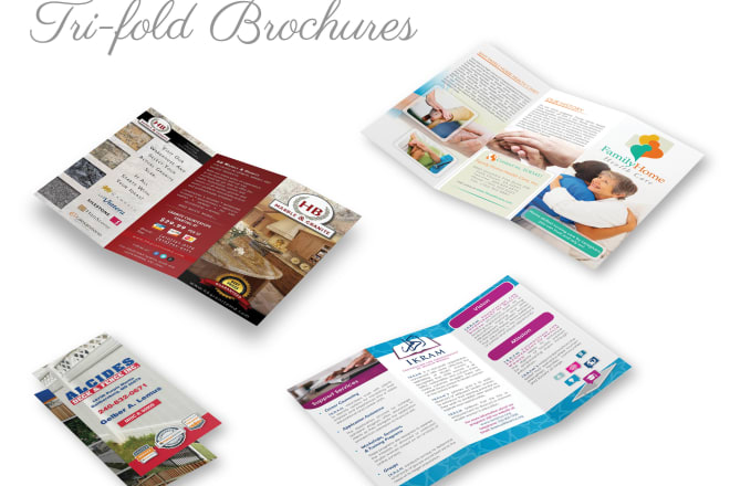 I will design a business brochure or menu