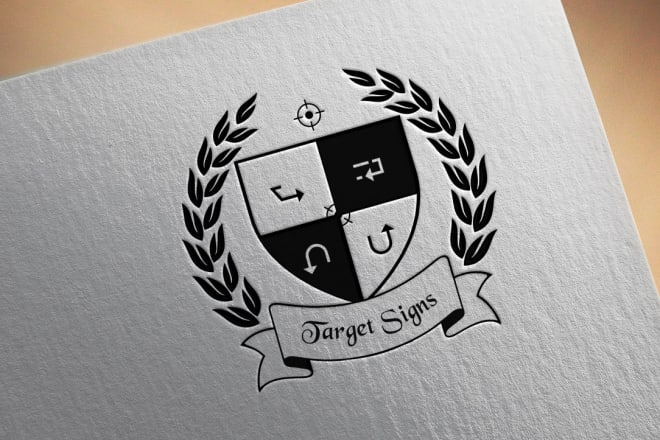 I will design a custom emblem, family crest logo