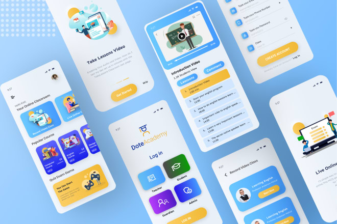 I will design a mobile app with best and creative UI and UX