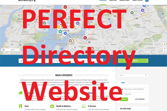 I will design a perfect online business directory