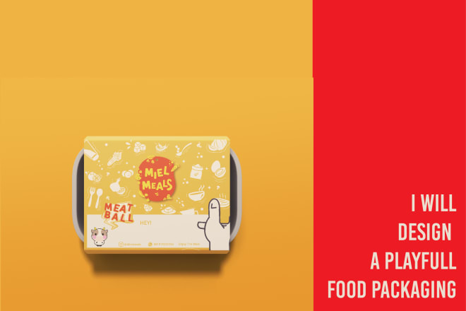 I will design a playfull food packaging
