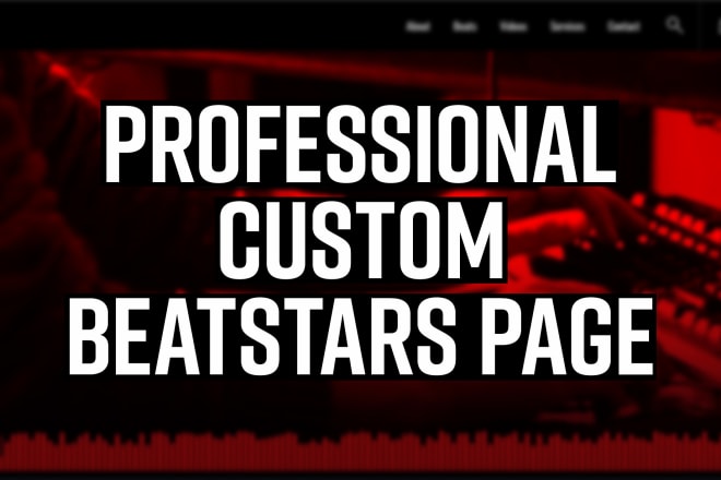 I will design a professional custom beatstars page
