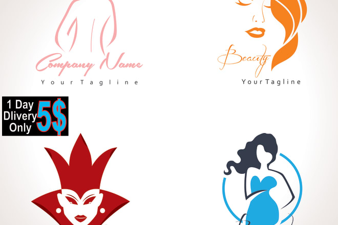 I will design a professional feminine logo and modern minimalist idea