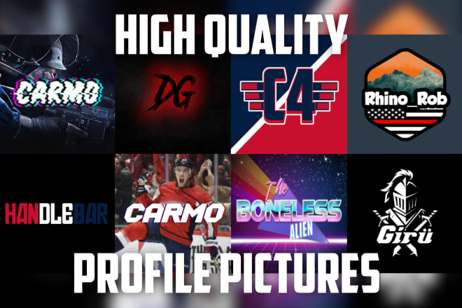 I will design a profile picture logo for your instagram or youtube
