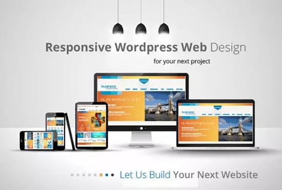 I will design a responsive and professional wordpress website