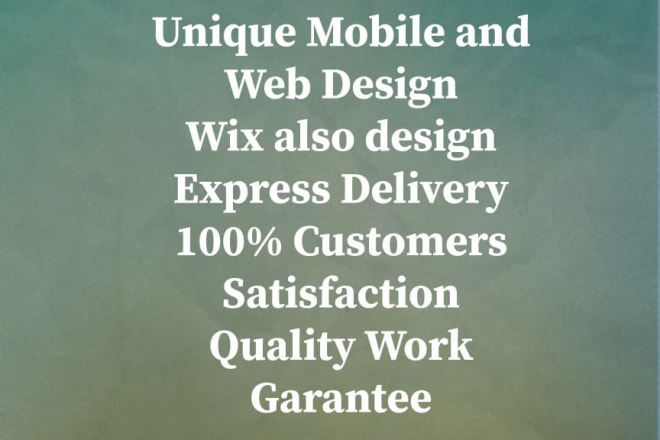 I will design a wordpress website, web development or wix website