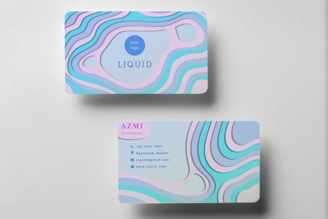 I will design abstract and unique business card