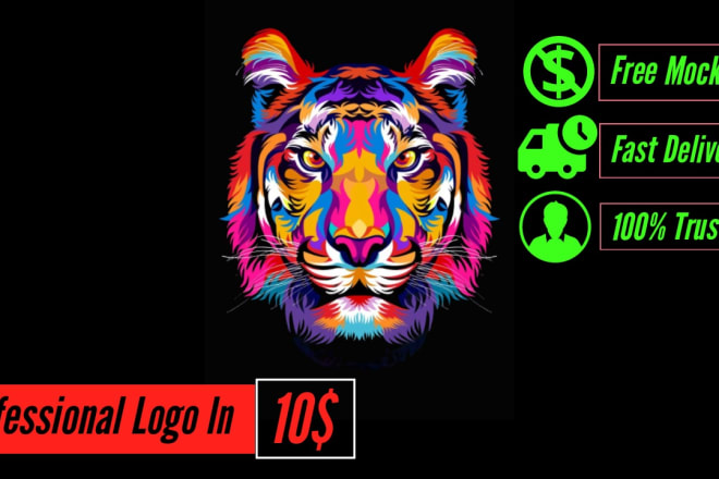 I will design aesthetic lion logo in 24 hours