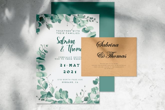 I will design amazing greeting,birthday and wedding invitation card