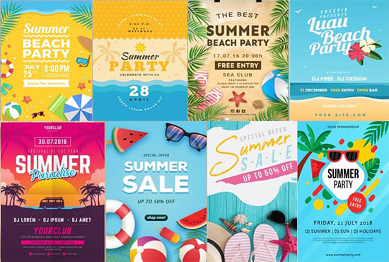I will design amazing summer, pool flyer