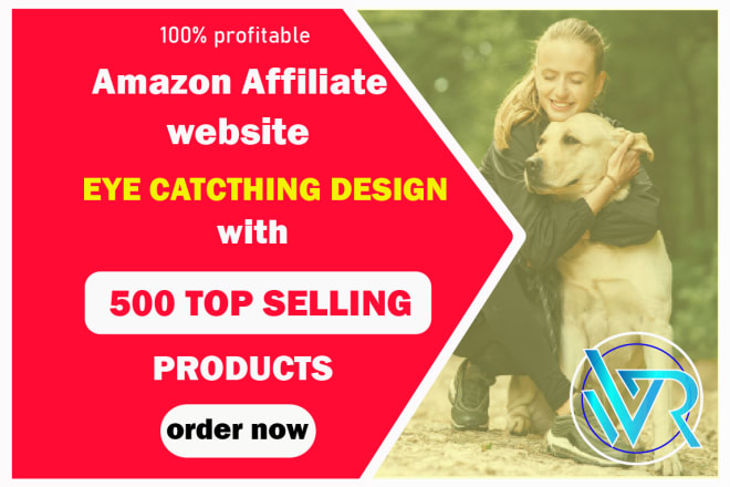 I will design amazon affiliate website with top selling products
