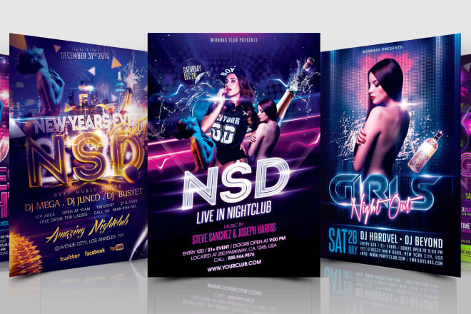 I will design an amazing event flyer, poster, brochure